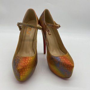 FSJ Women Extreme High Stiletto Heels Platform Pum